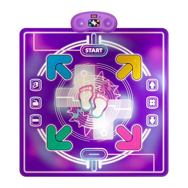 Cross-Border Toys Music Dance Mat Children's Sports Fitness Dynamic Breakthrough Game Jumping Mat Mat Without Tv