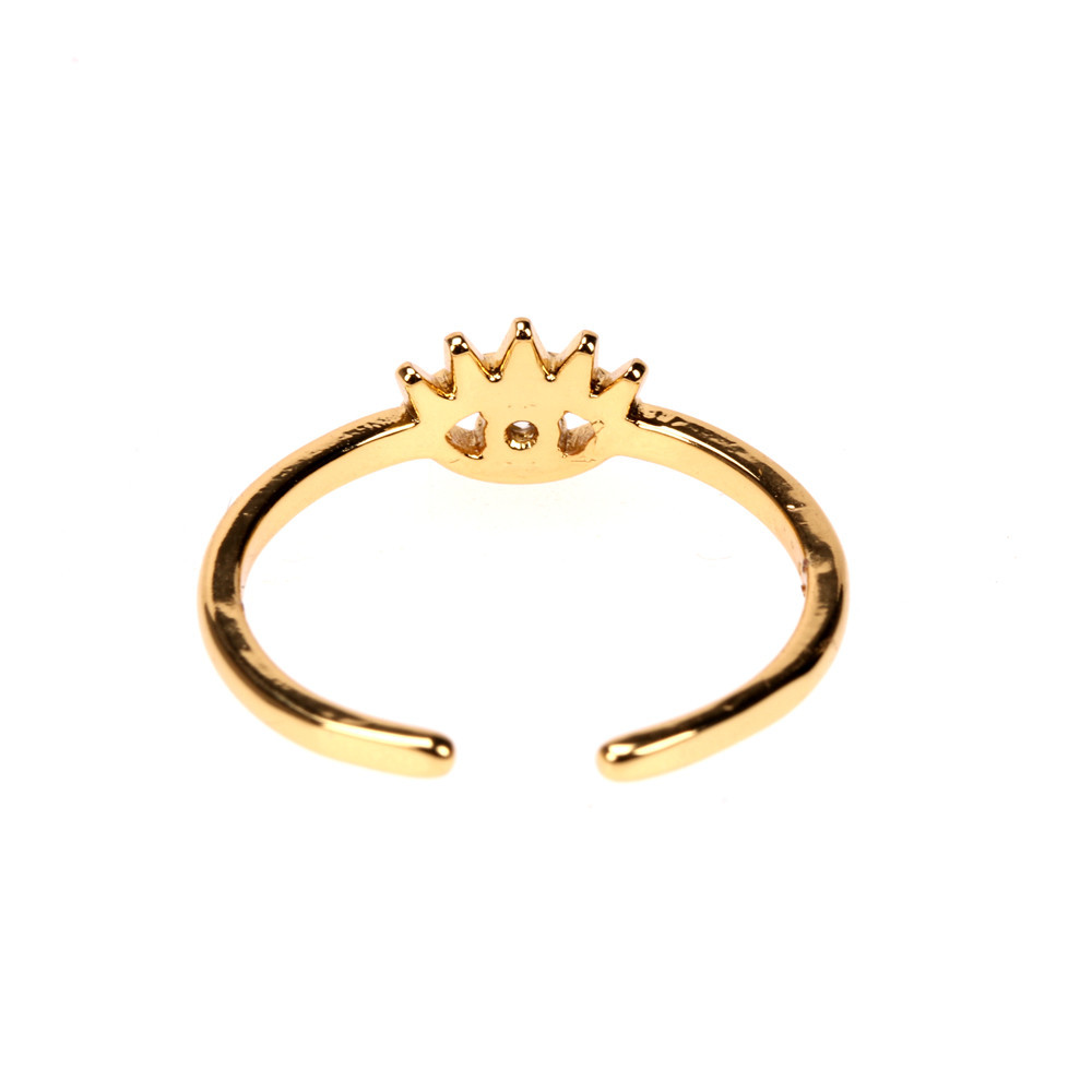 Nihaojewelry Wholesale Jewelry New Devil Eyes Micro-inlaid Zircon Hollow Adjustable Ring