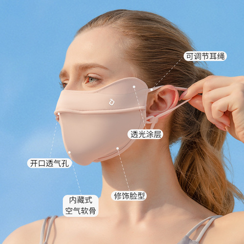 Contouring 3D three-dimensional sunscreen, anti-UV blush, gradient sunscreen mask, ice silk for women