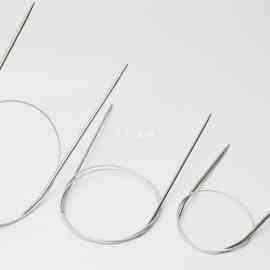 批发80CM环型棒针循环针不锈钢编织圈针儿童打毛衣毛线针钢丝环形