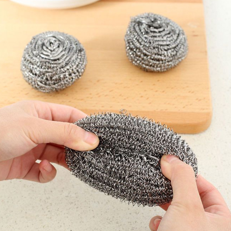 Single steel ball cleaning ball stainless steel household brush pot dish brush cleaning tool promotion gift