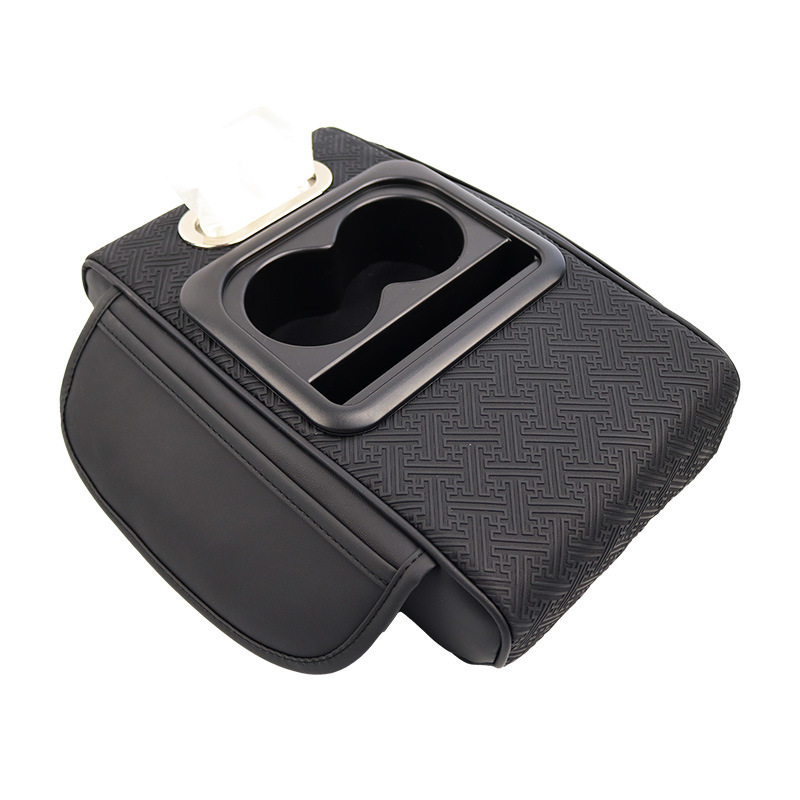 Universal – Car Armrest Box Armrest box pad - gt-6-heightening-pad-no-embroidery-maze-pattern-heightening-pad