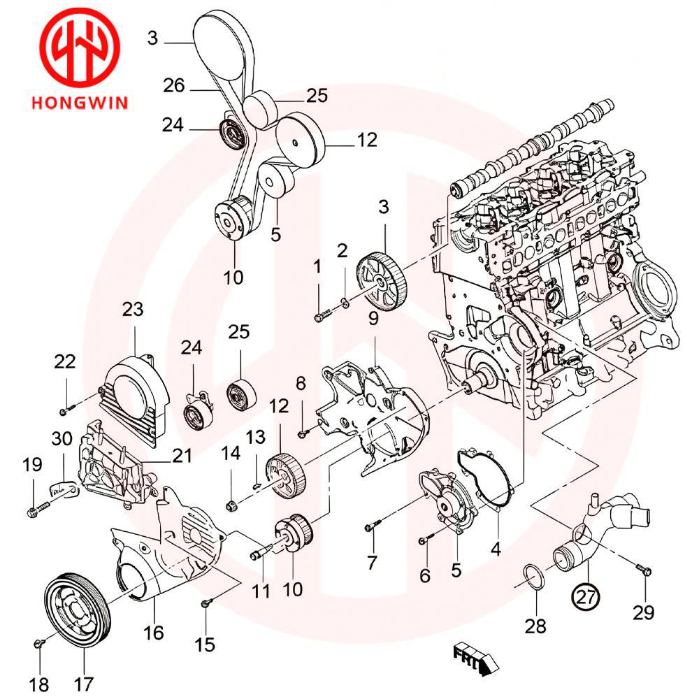 Suitable for Chevrolet Thermostat Housing 4805184 96440428