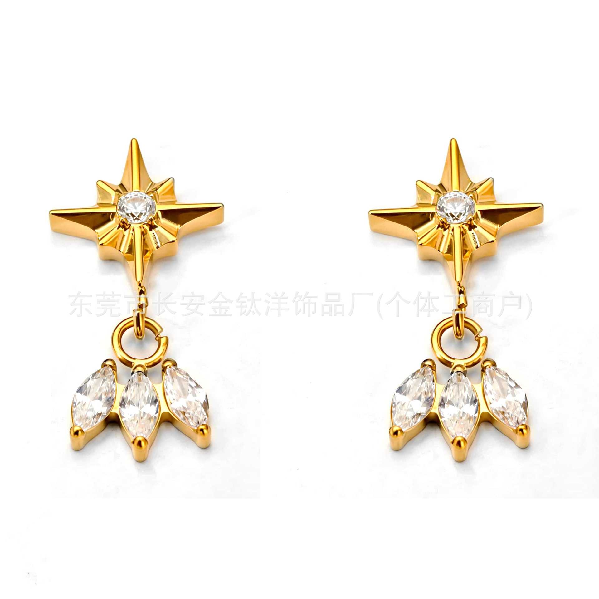 Pointed titanium steel lip stud product view
