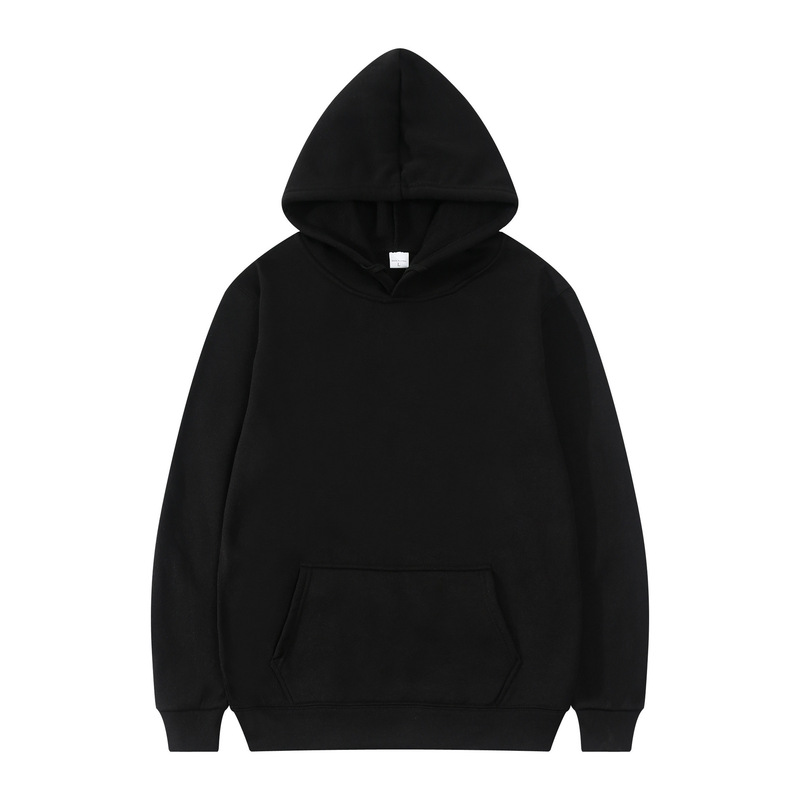 2024 cross-border men's and women's hoodie autumn and winter fleece solid color hoodie sweater hooded sweater European and American jump code special