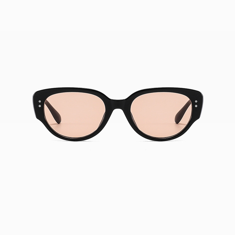 Women’s Cat Eye Sunglasses Black And White Retro Style Uv Protection_voghion.com