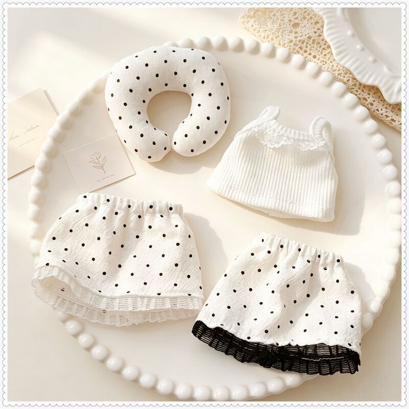 10cm Doll Clothes Cute Doll Short Skirt U-Shaped Pillow Camisole Doll Accessories Replacement Cotton Doll Wholesale