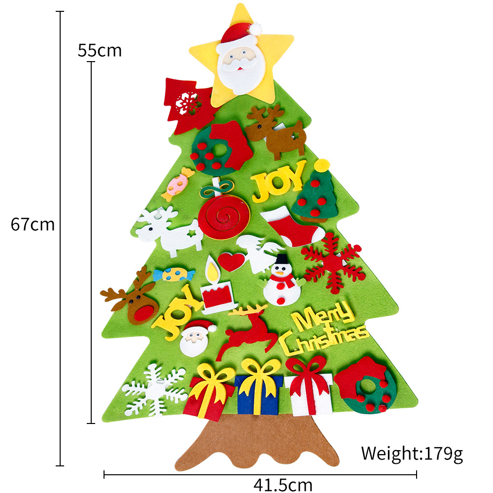 Árbol de Navidad de fieltro