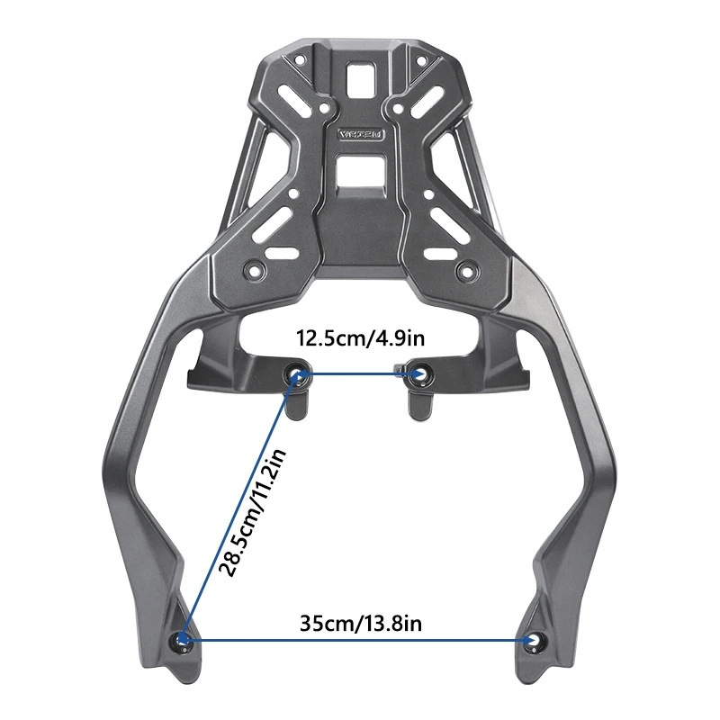 Suitable for 21-26 Honda Xadv750/Forza750 Modified Original Aluminum Alloy Thickened Rear Tail Rack Tail Box Rack