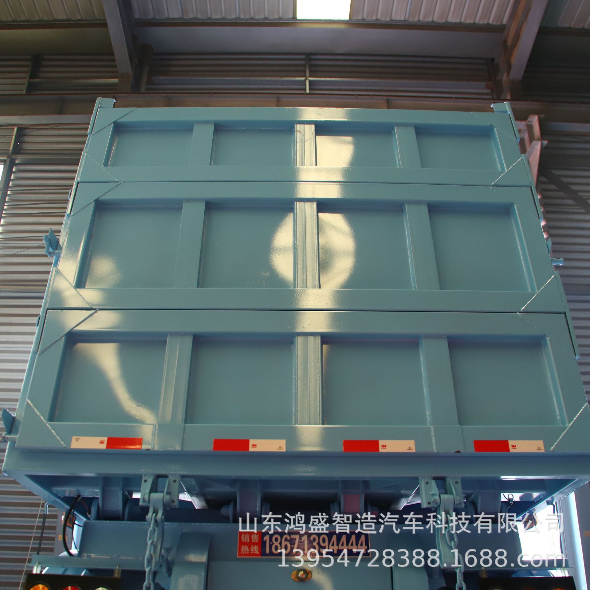 Rollover Dump Semi-Trailer with Heightened Sides for Bulk Grain Transport, Semi-Trailer for Sand and Gravel Materials, Deposit Required