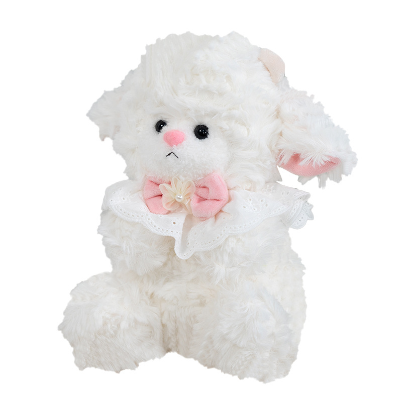 Muñeca de cordero de nube Muñeca de oveja linda Muñeca de peluche Almohada para dormir para niña Fabricante de regalos de muñeca de trapo