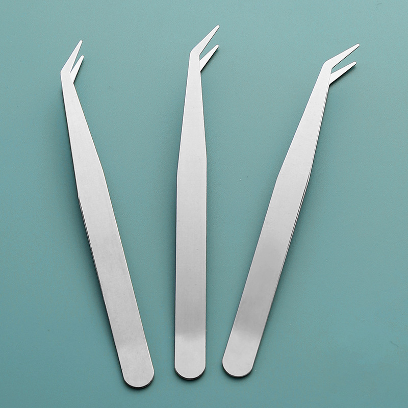 10CM钻石画工具包不锈钢弯头镊子 diy小工具赠品