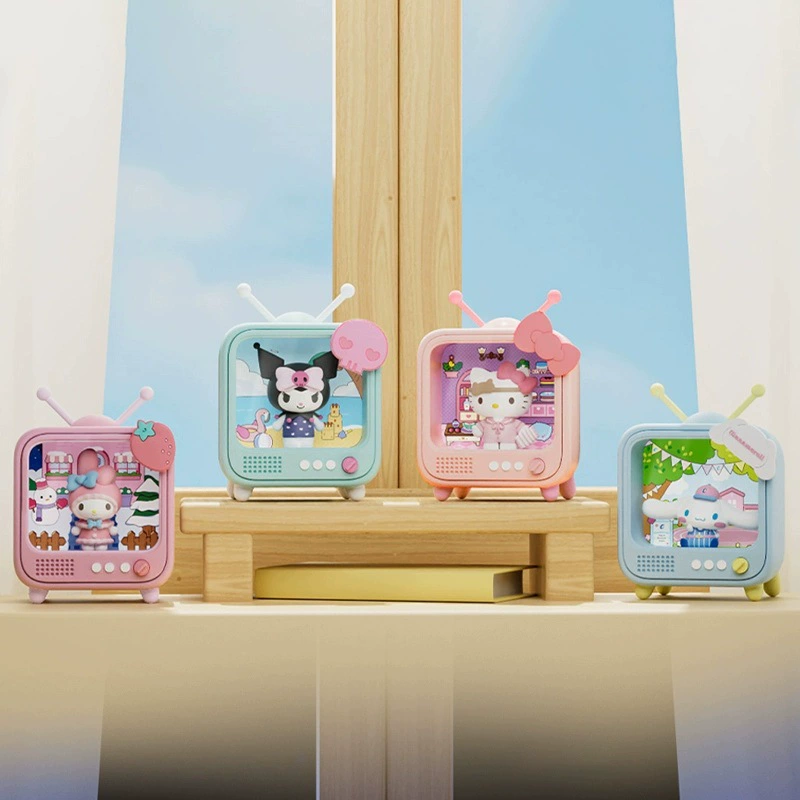 Настоящий Wolf Bowang/Семья Sanrio серия телеканалов светящиеся украшения слепая коробка Большой ушастый собака Кэти кот