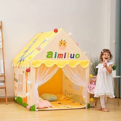 Çadırlar Girls Princess Room Boys Toy - yellow-no-gift-pvc-plastic-rod