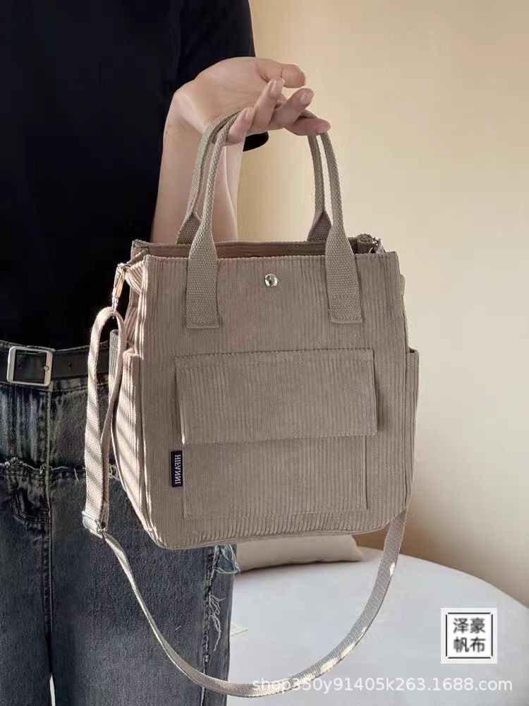 Bolsa de bolsillo de mano de velcro original, bolsa de bolsillo de mano, bolsa de comedor portátil universal simple para estudiantes