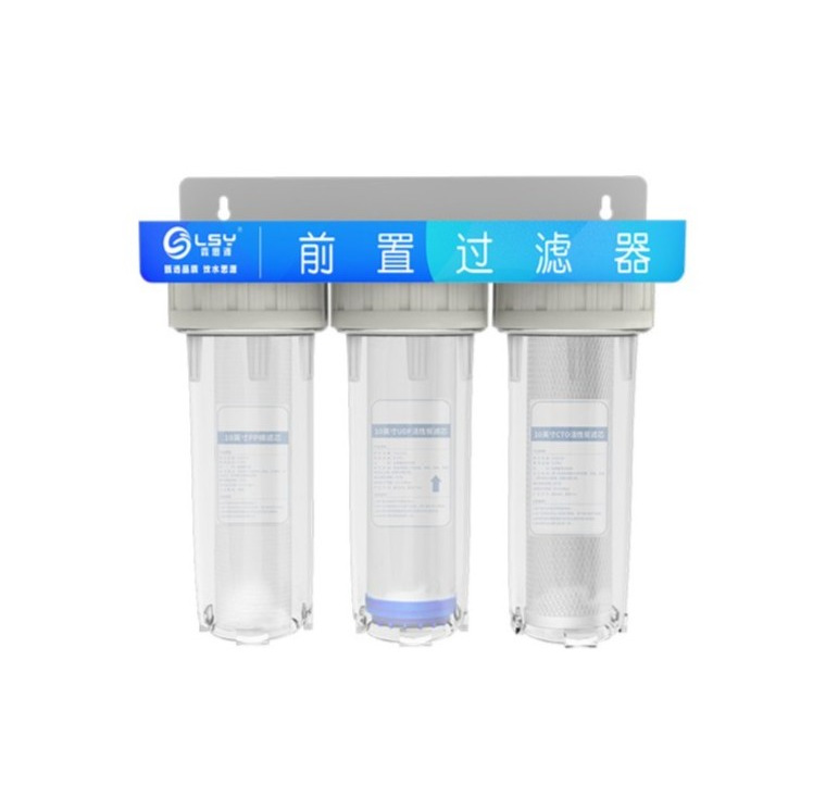 Purificador de agua de la cocina hogar de 10 pulgadas Filtro frontal de tres niveles purificador de agua del grifo purificador de agua filtro Filtro de botella elemento