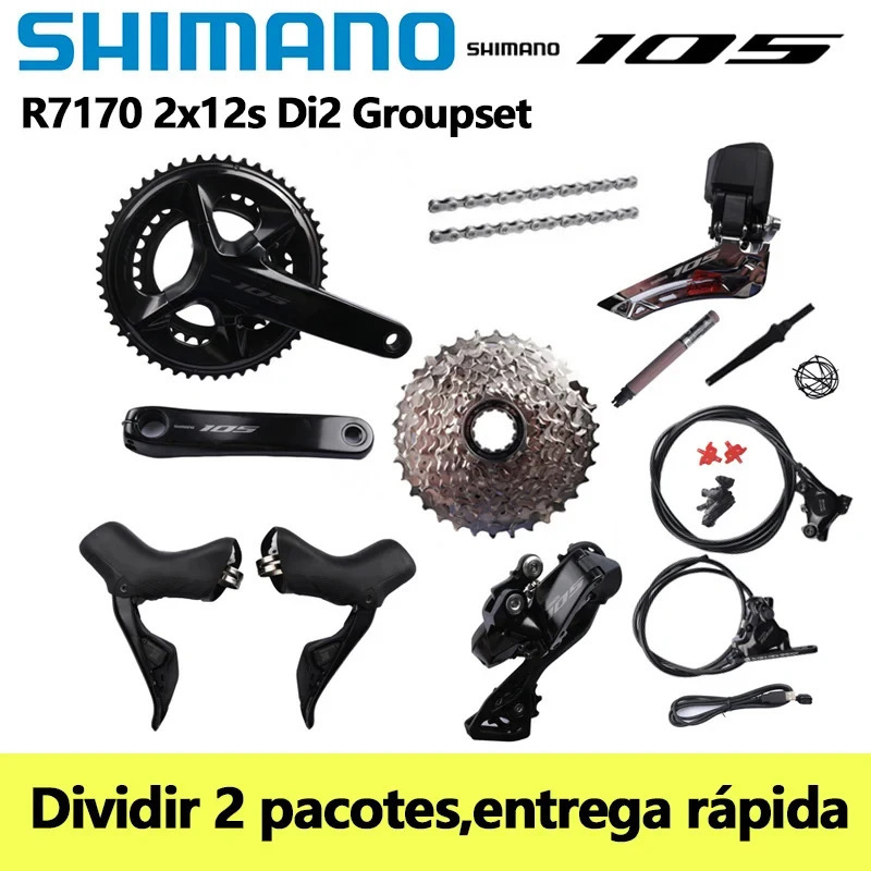 Shimano R7170 Di2 Electric Variable Large Set 105 R7170 2*12 Speed Road Bike Oil Disc Set