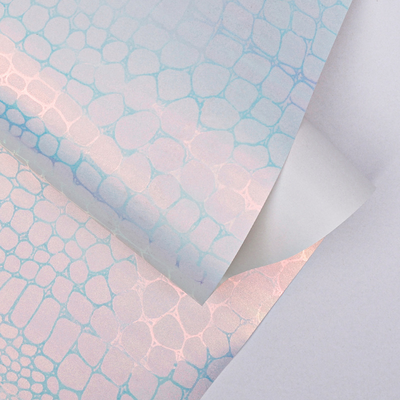 Papel de regalo de color azul de cebollas doradas transfronterizas regalo de cumpleaños del día de San Valentín de alto nivel de papel de embalaje de caja de regalo