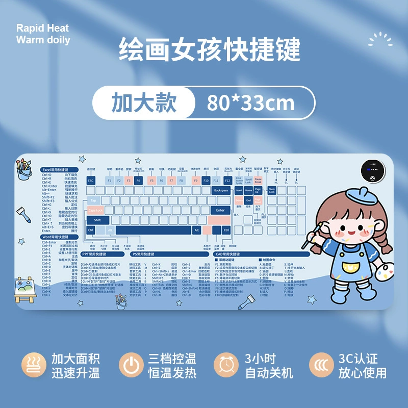 Table mat, table laptop, teaching mouse writing