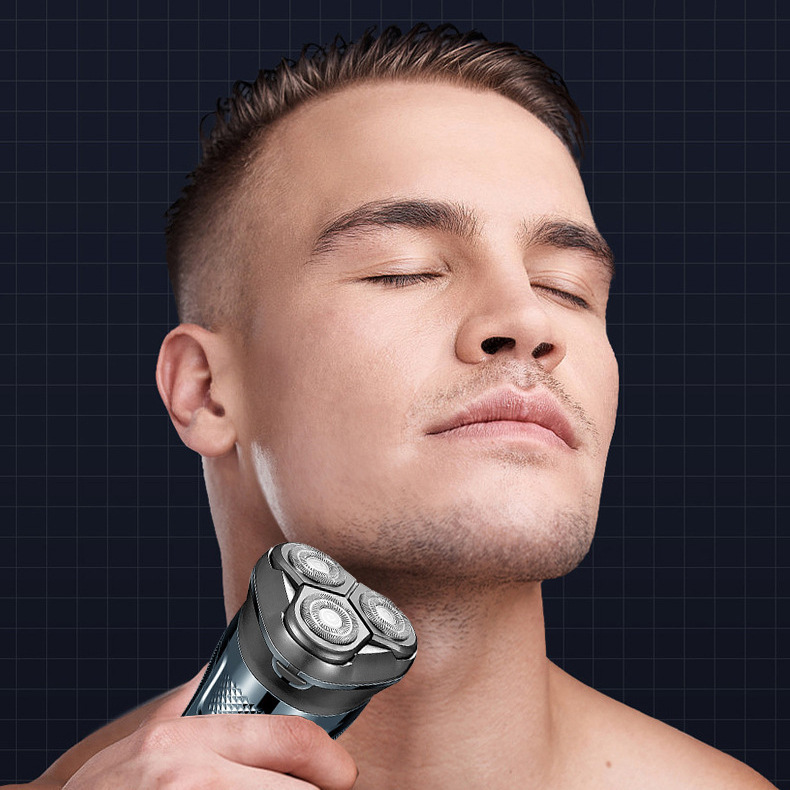 Men's Portable Electric Shaver USB Rechargeable Intelligent Digital Display Beard Shaver Fully Washable Home Appliances Personal Care_voghion.com