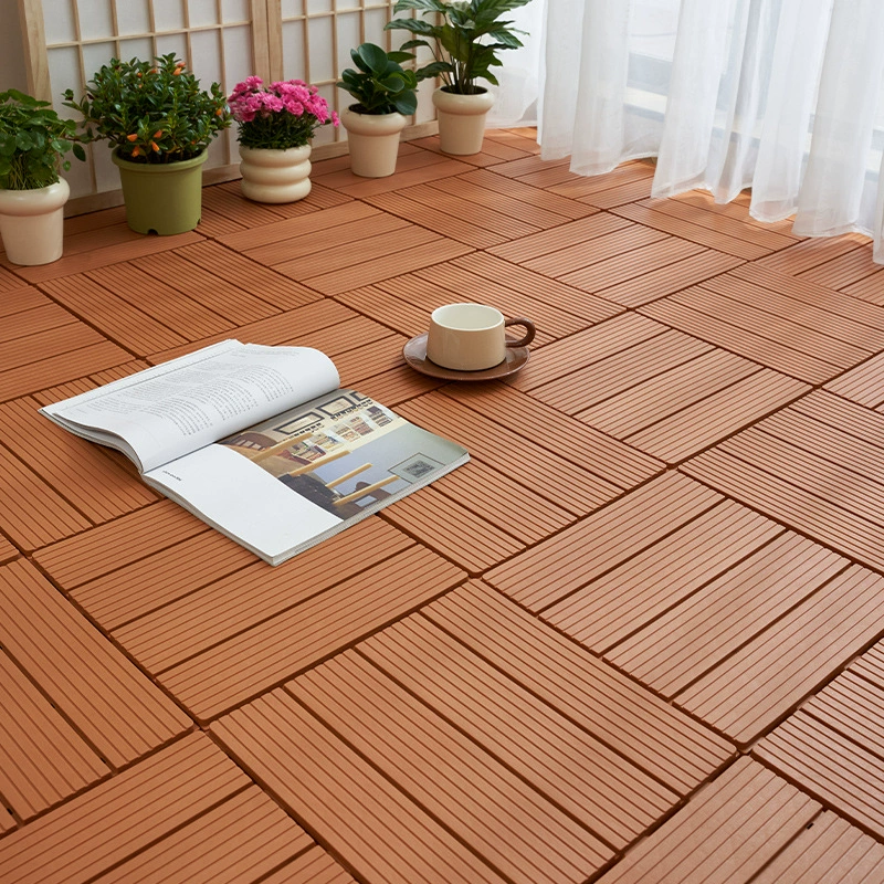 Изготовленный на заказ Открытый антикоррозионный пластиковый пол Терраса Балкон сад патио открытый водонепроницаемый pp шить пол