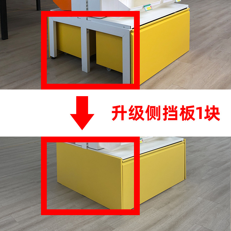 Exhibidor de Dulces de Acero Laminado en Frío de Jiangsu, Amarillo, de Una o Dos Caras, de Cinco Niveles, Multicolor, para Almacenamiento Comercial