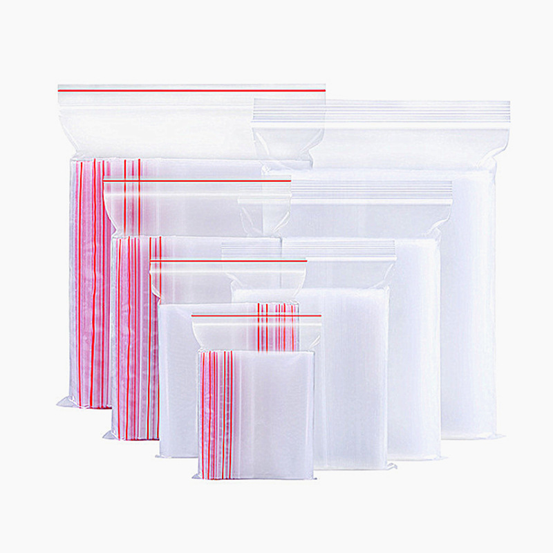厂家现货批发pe长方形自封袋新料白色塑料透明pe包装袋