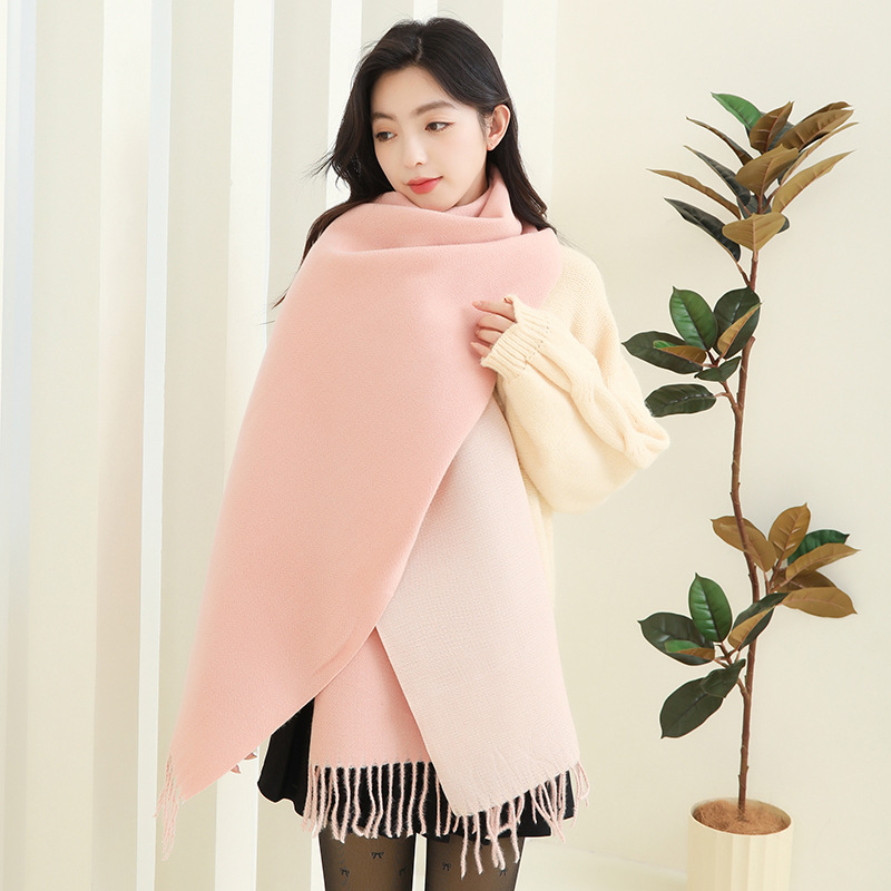 Double-sided winter scarf