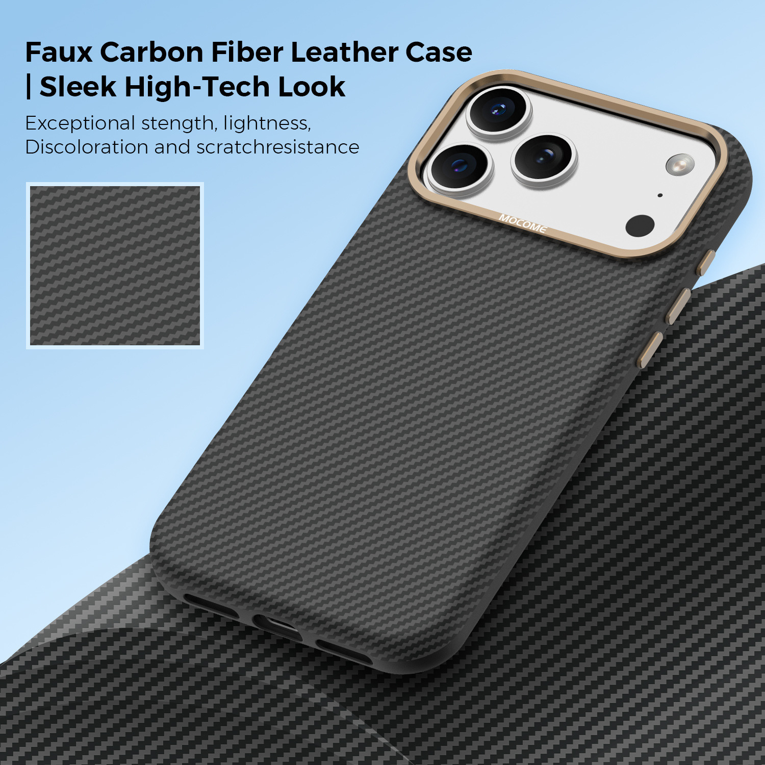 Ốp lưng iPhone chống sốc sợi Kevlar nam châm MagSafe vòng kim loại bảo vệ camera — Cam, Đen, Xám, Xanh đậm chi tiết 23
