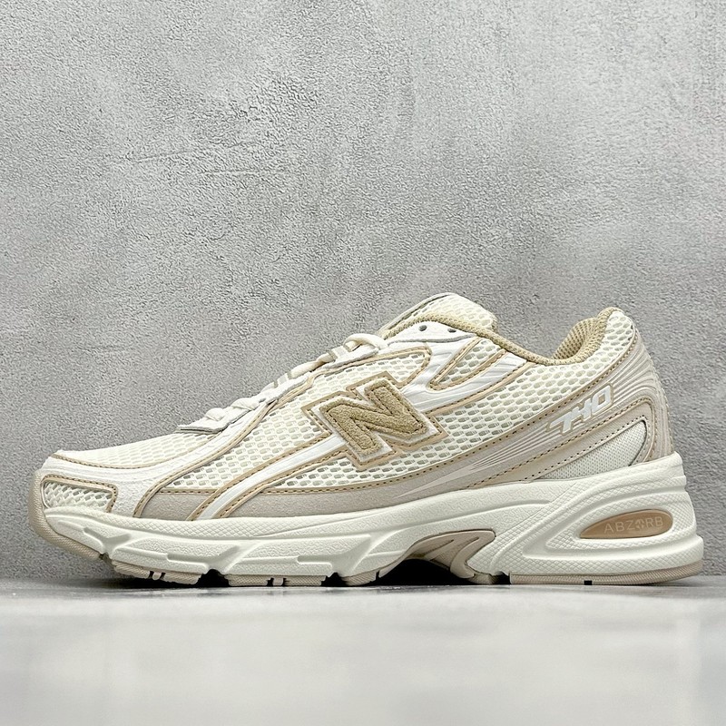 純粋なオリジナル NB740 ランニングシューズ通気性メッシュスポーツシューズ男性と女性のためのレトロな高さのパパシューズカップルファッショナブルな靴|undefined