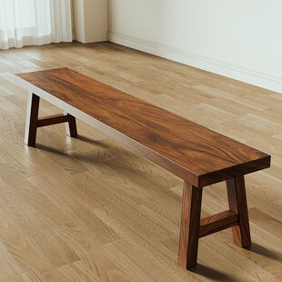 All Solid Wood High-End Bench Shoe Changing Stool Home Dining Table Long Bench Tea Table Long Chair Simple Creative Bench Wooden Stool