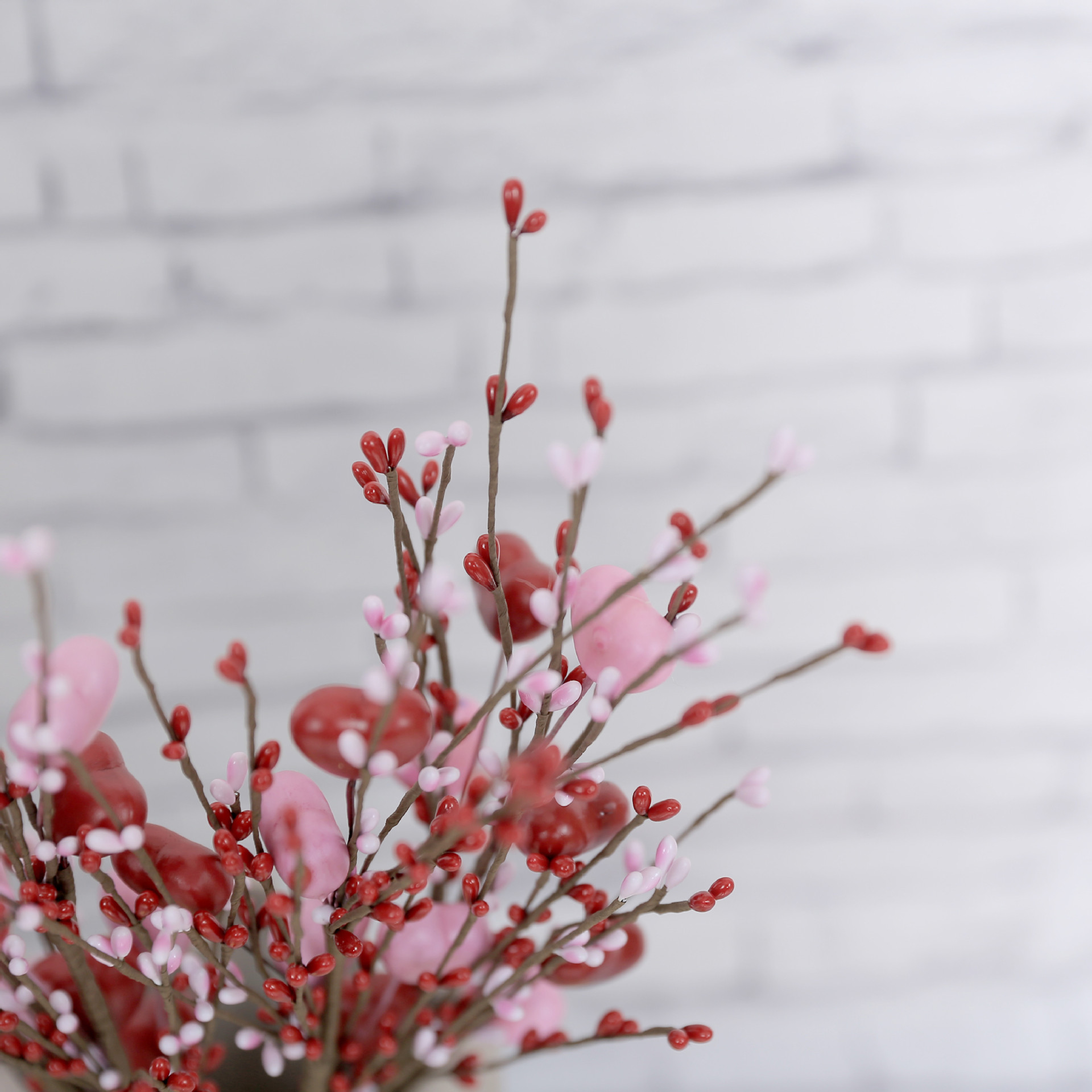 Flor simulada sensación de alta calidad, espuma de pe realista, sauce plateado, Tanabata, ambiente del día de San Valentín, decoración, flor falsa, spot al por mayor