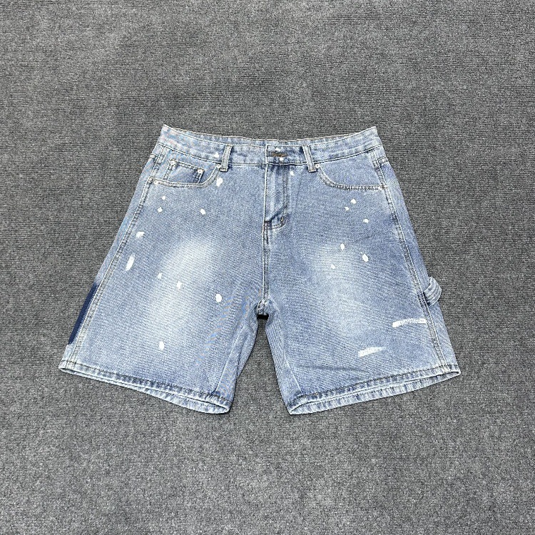 Marca de moda europea y americana transfronteriza Alcatraz Camiseta de manga corta con estampado de letras reflectantes Traje de pantalones cortos casuales de calle para hombres y mujeres