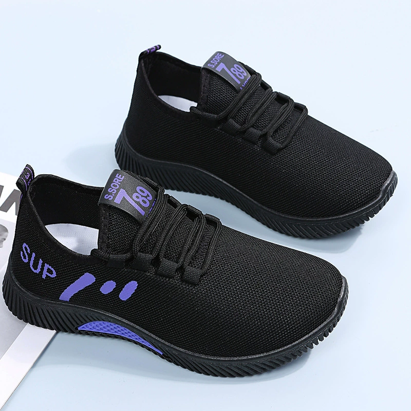 Спортивная женская обувь Flying Woven, новинка 2022 года, универсальная обувь из дышащей сетки в Корейском стиле, легкая Повседневная Удобная обувь на платформе для женщин