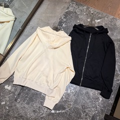 M91804涂鸦印花外套拉链开衫新款帽衫上衣纯棉高级感连帽美式运动