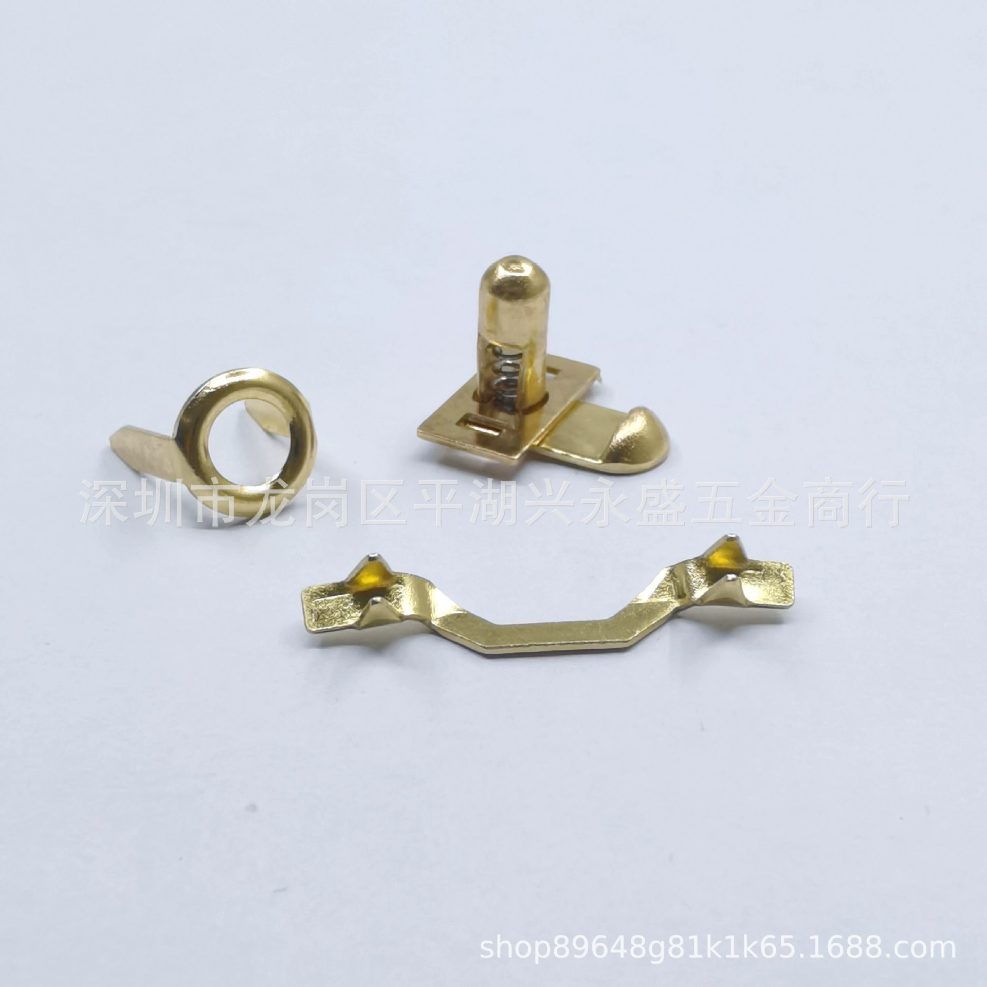 Оптовая продажа от производителя: золотая защелка для шкатулки для украшений, железная защелка для шкатулки для украшений, эластичная кнопка-защелка для подарочной коробки.