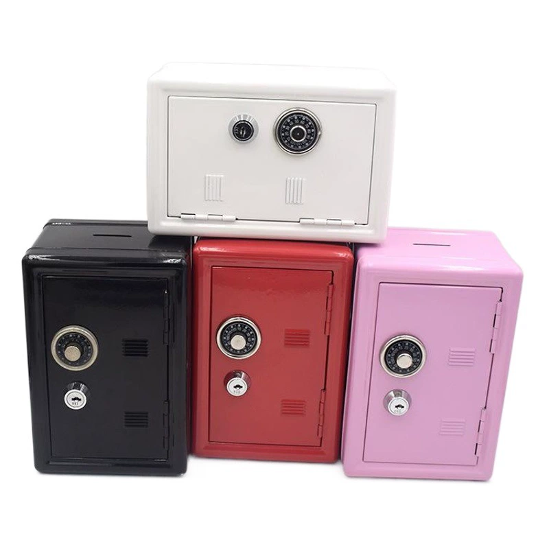 Креативный металлический мини-Сейф Английский словарь Пароль Копилка 18 см Копилка