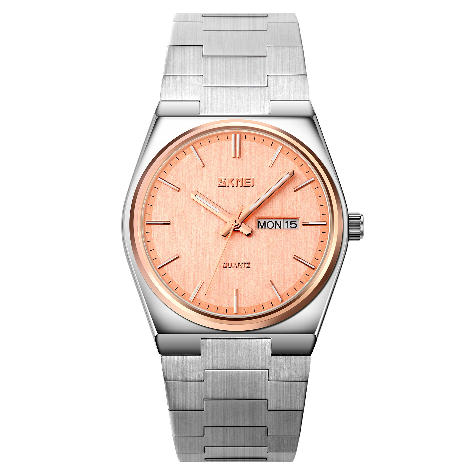 Reloj de cuarzo impermeable de alta calidad, simple reloj de acero sólido, reloj de hombre al por mayor.