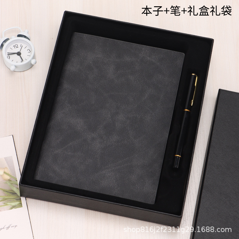 a5高颜值笔记本定制可印logo礼品盒套装简约商务会议记录现货批发|undefined