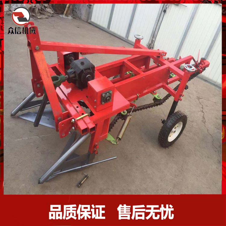 花生收获机小型家用 四轮手扶拖拉机挖花生机器 链条拔花生收割机