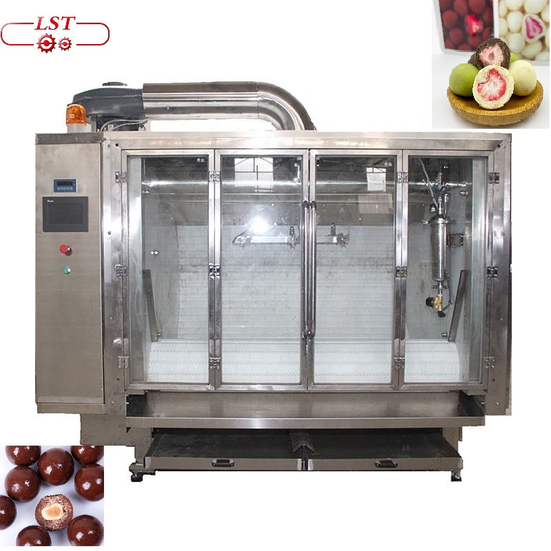 工厂供应成都耐斯特食品包衣机全自动带式包衣设备巧克力生产设备