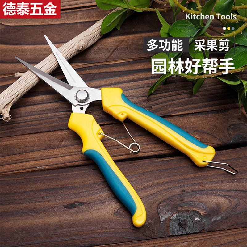 多功能摘果剪修枝剪省力锋利采果番茄剪子葡萄稀果剪摘菜工厂现货