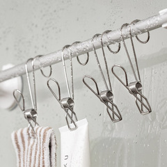 Stainless steel hook clip, small object drying clip, household clothes drying quilt, underwear drying clothes hanger, windproof clip