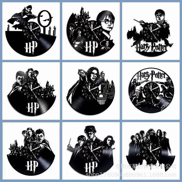 Reloj de pared grabado de vinilo personalizado Retro decoración de la sala de estar arte de pared reloj antiguo reloj de casa