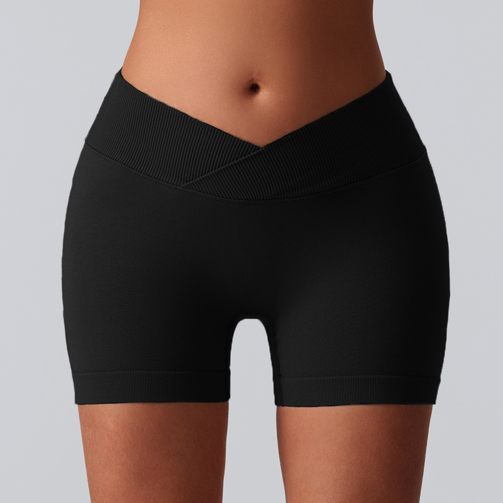 Europa y América sin costuras pantalones cortos de correr transpirables deportivos, pantalones cortos, pantalones cortos de cintura alta, pantalones cortos, pantalones cortos, pantalones cortos