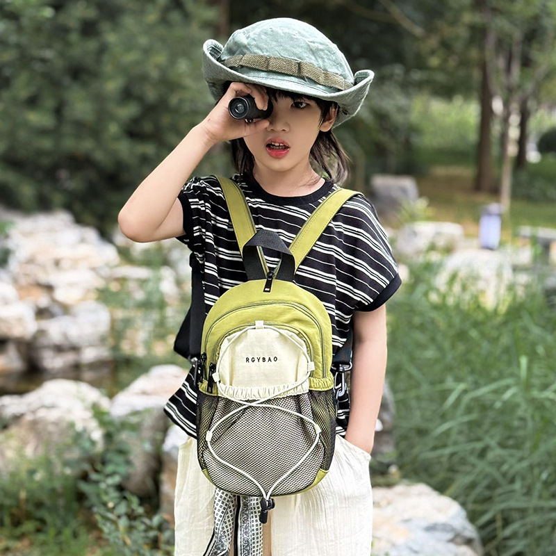 Mochila multicolor para niños al aire libre personalidad coreana color super ligero seco pareja viaje mochila para niños