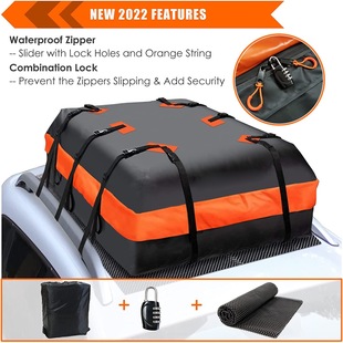Cross-Border Hot Selling 21 Cubic Feet Voltage Waterproof Roof Bag Car Roof Luggage Bag Roof Waterproof Luggage Bag