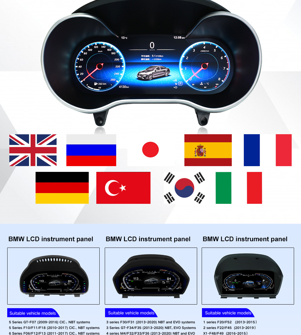 Applicable to Mercedes-Benz C- Class LCD Instrument E-Class GLC Vito W204 W205 W253 W212 Full LCD Instrument Panel