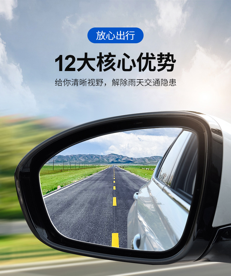 Kia KXCROSS, KX1, Yipao, KX3 rearview mirror rainproof film, KX5 car reversing mirror waterproof