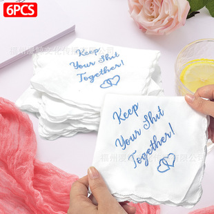Pure cotton white small square towel handkerchief 30x 30cm to figure printed cute cotton square handkerchief